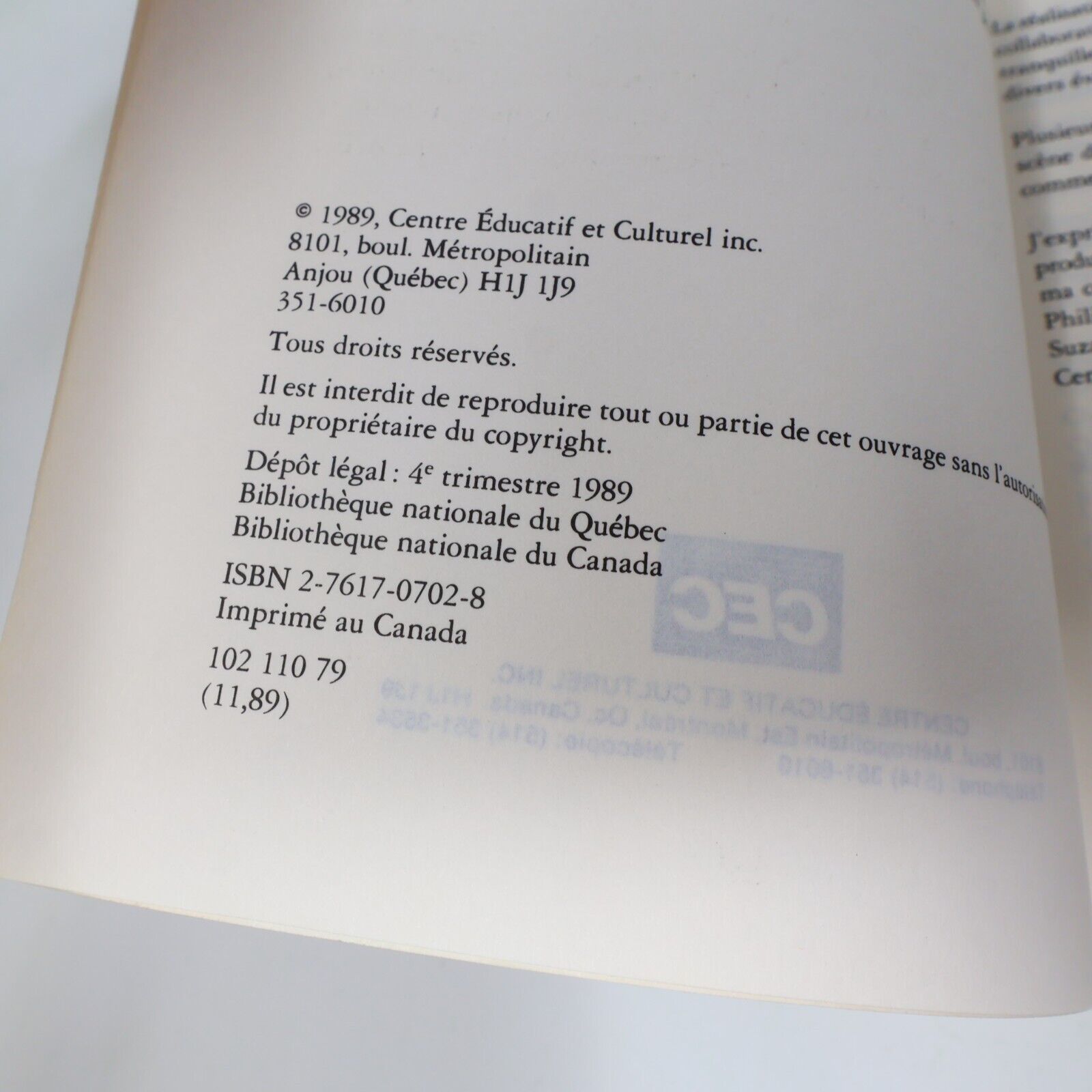 1989 Combats d'un Révolutionnaire Tranquille Paul Gérin-Lajoie Biographie Québec