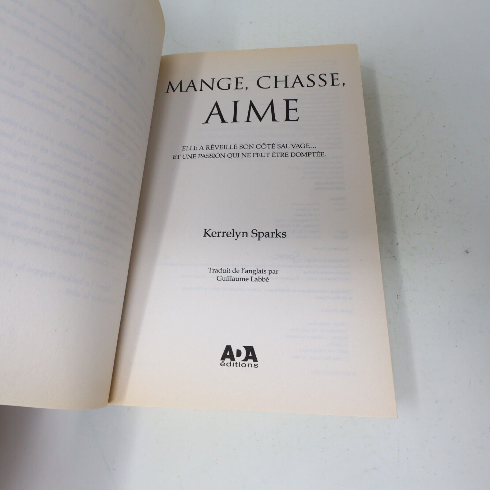 Histoires de Vampires #9 Mange Chasse Aime Kerrelyn Sparks 2013 Ada Français PB