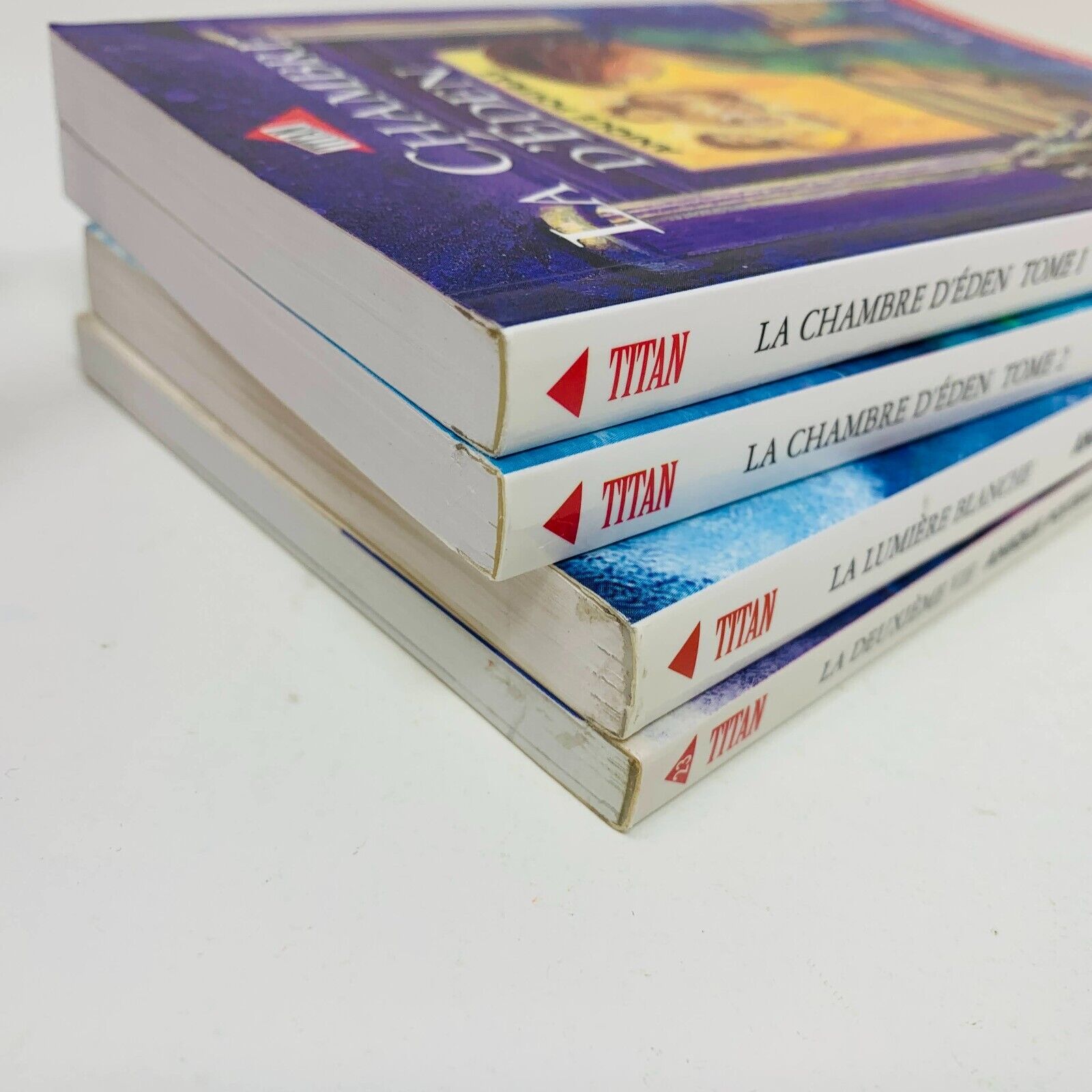 La Chambre d'Éden/Lumière Blanche/Deuxième Vie Titan Anique Poitras Lot 4 Livres