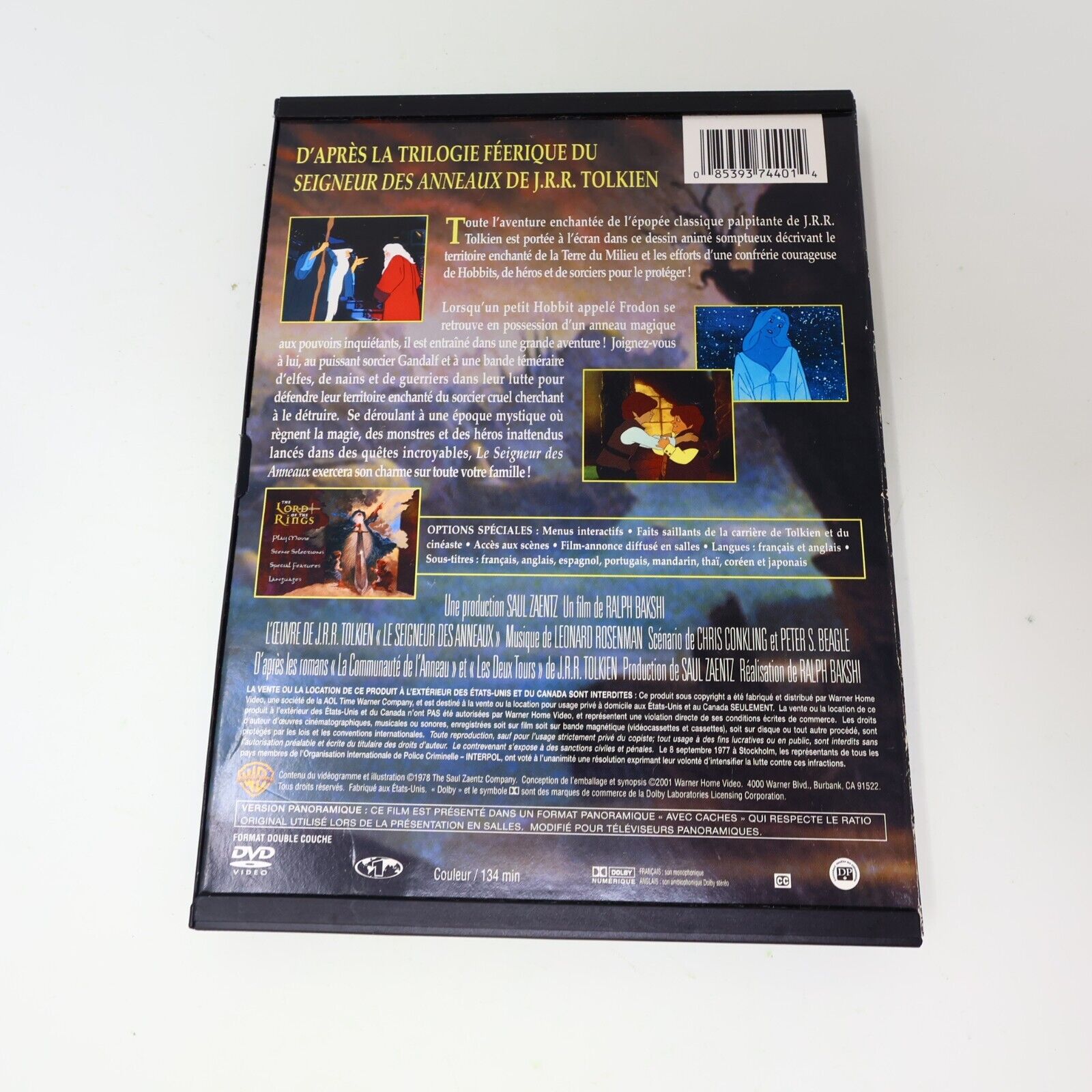 Le Seigneur des Anneaux Animé Français French DVD NTSC Tested LOTR Ralph Bakshi