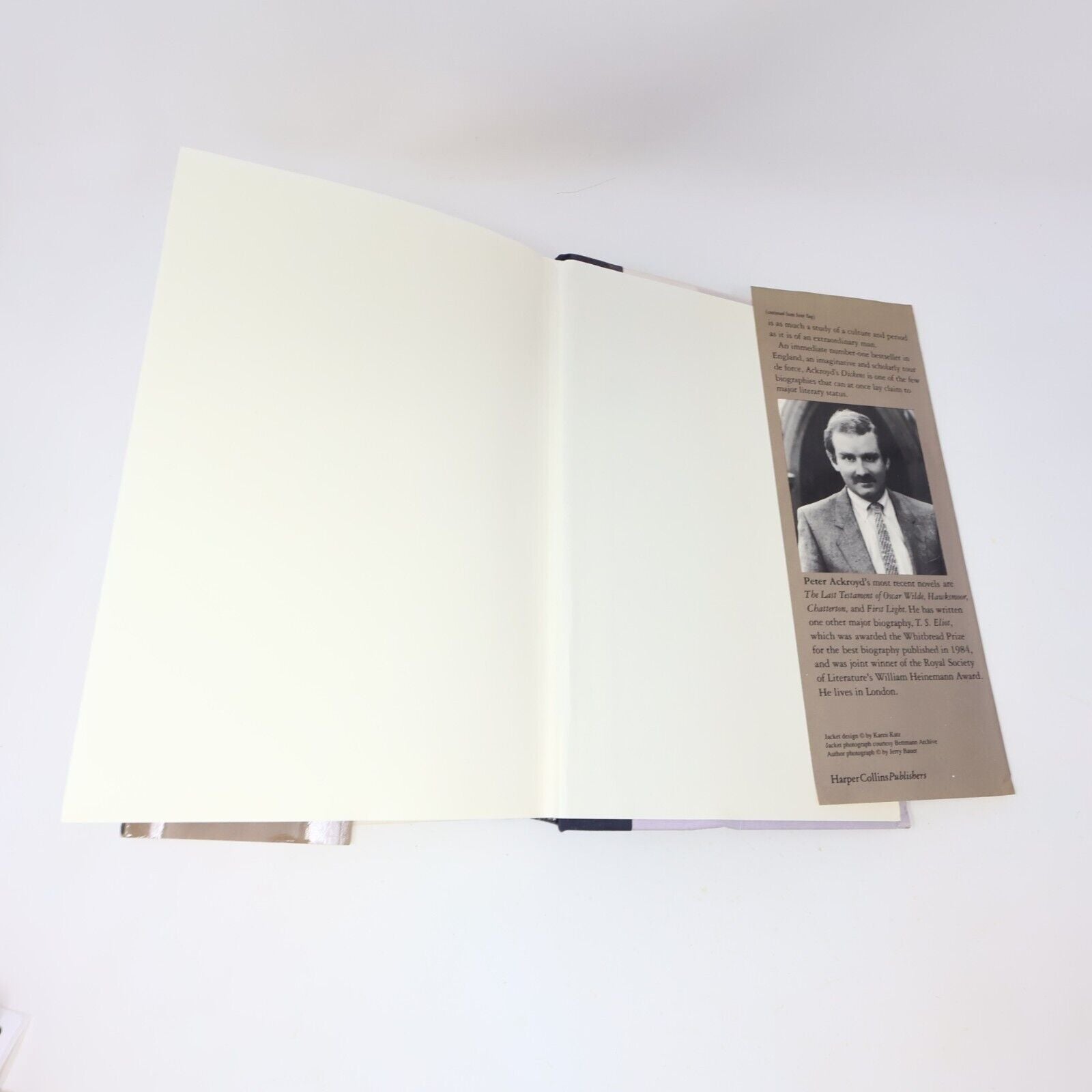 1990 Dickens Peter Ackroyd Harpercollins Hardcover HC Biography Book 90s DJ