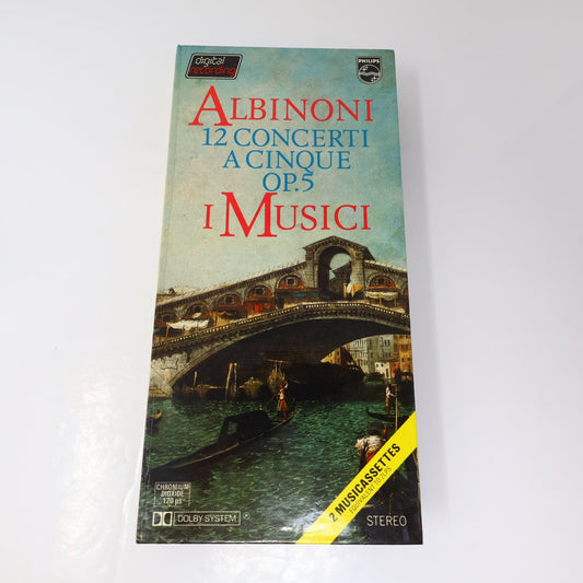 Albinoni/I Musici 12 Concerti A Cinque Op.5 Cassette Box Set Pina Carmirelli 80s