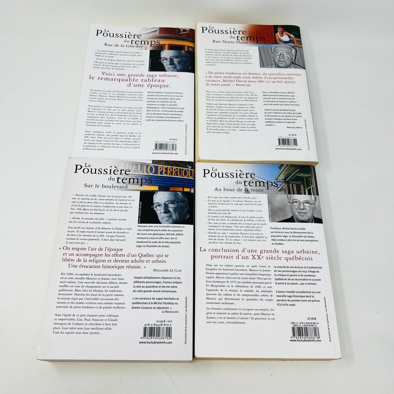 La Poussière du Temps #1-4 Michel David Série Complète Set Lot 4 Livres Français