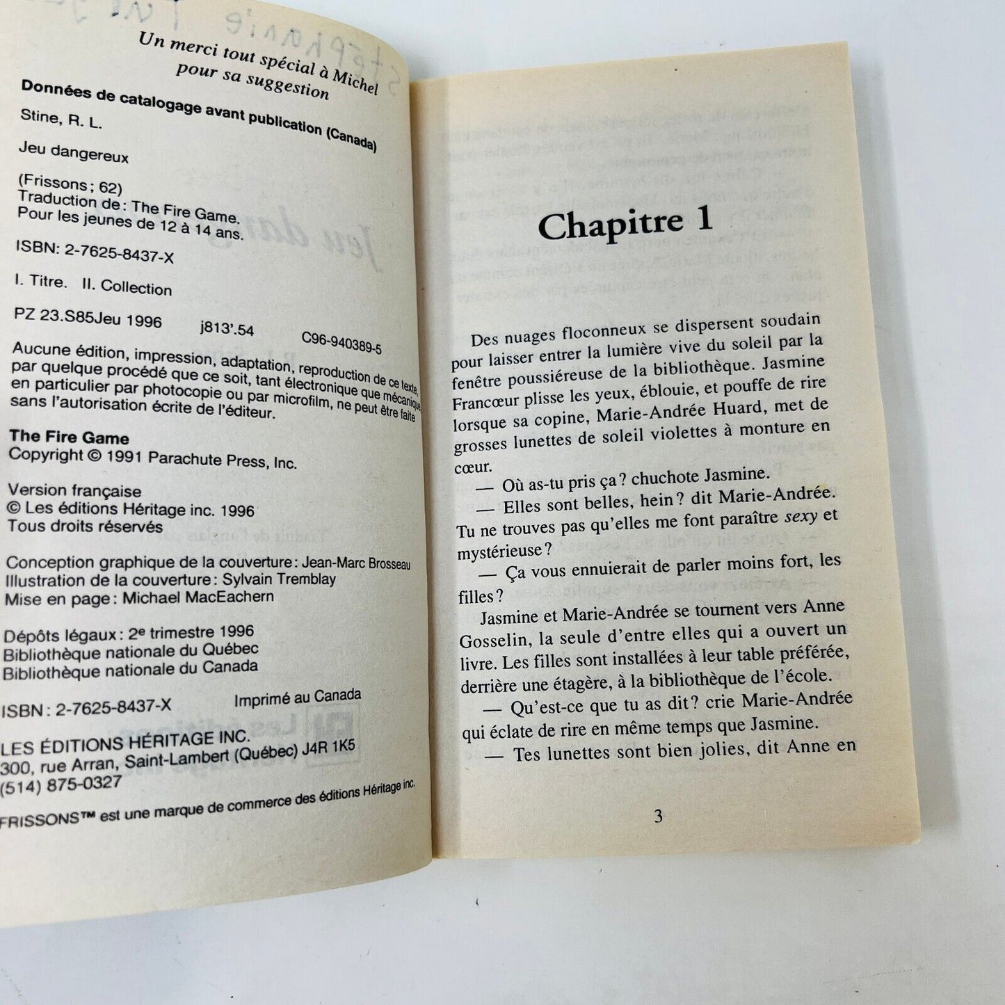 14x Frissons EH Lot Livres Quel Rendez-Vous!/Un Jeu Dangereux/La Rouquine Stine