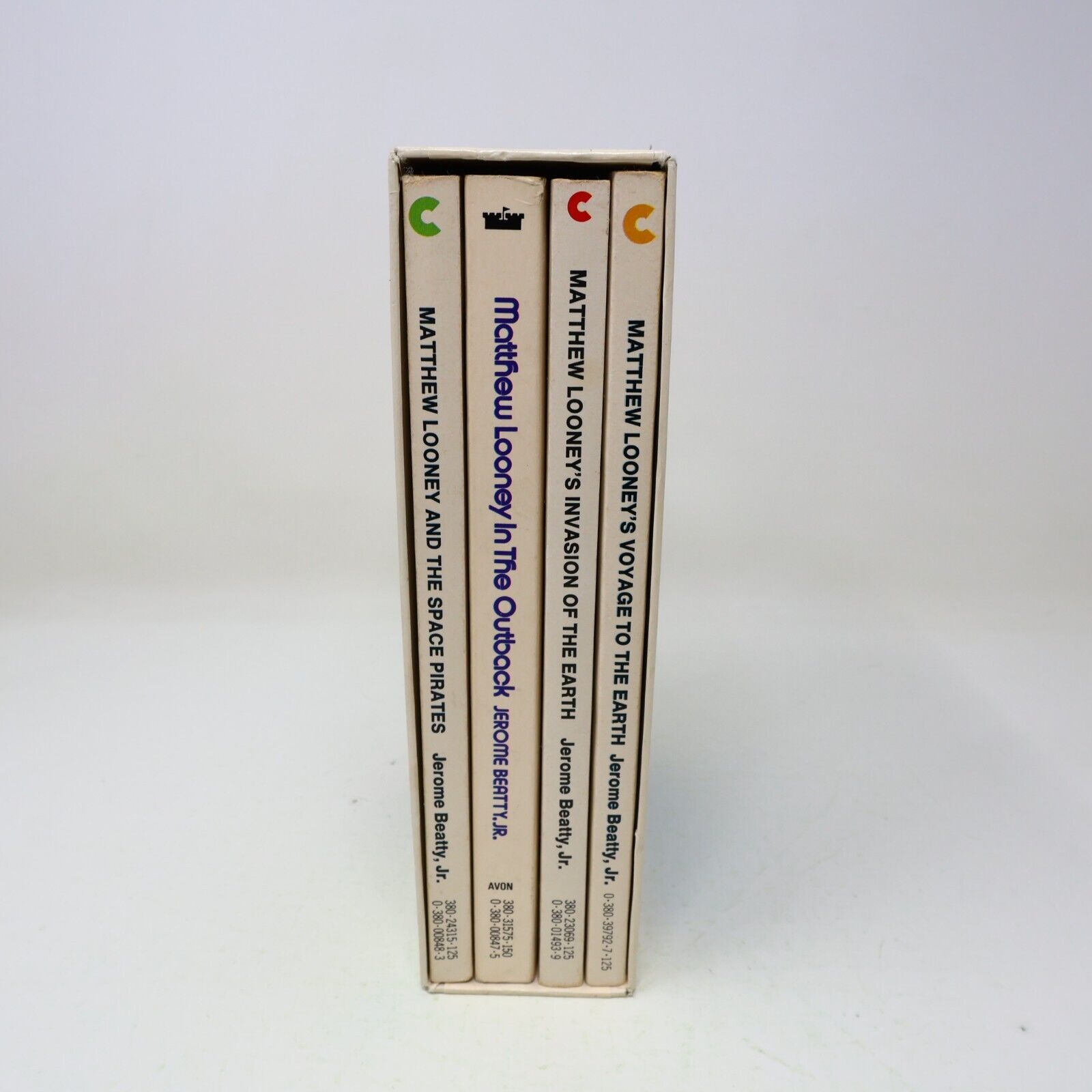 Four Space-Adventure Stories Matthew Looney Jerome Beatty Jr. Box Set Avon Books