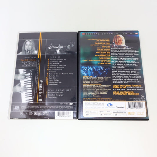 Diana Krall Live at the Montreal Jazz Festival / Live in Paris Lot of 2 DVD NTSC