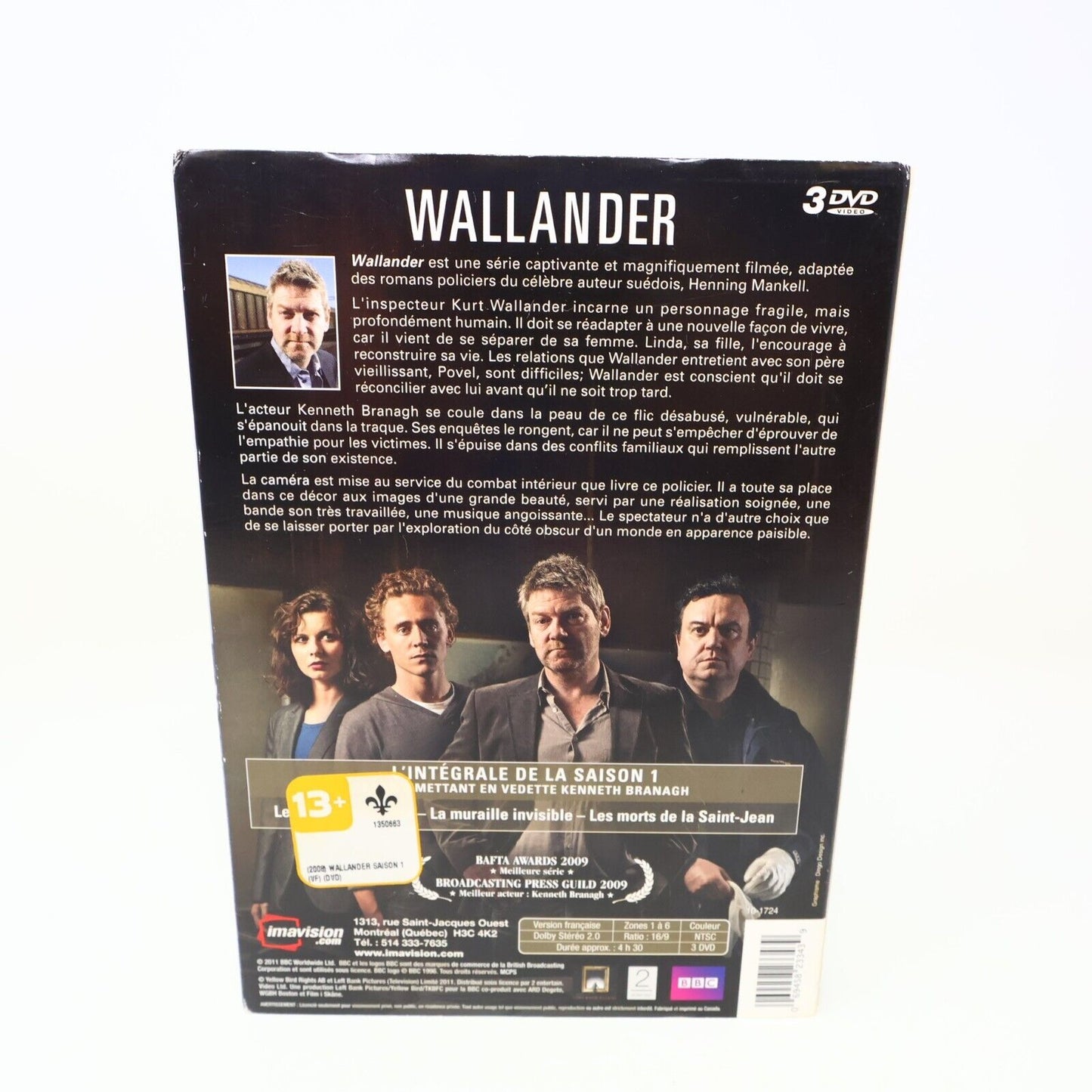 Wallander L'Intégrale de la Saison 1 DVD Kenneth Branagh Testé Français NTSC
