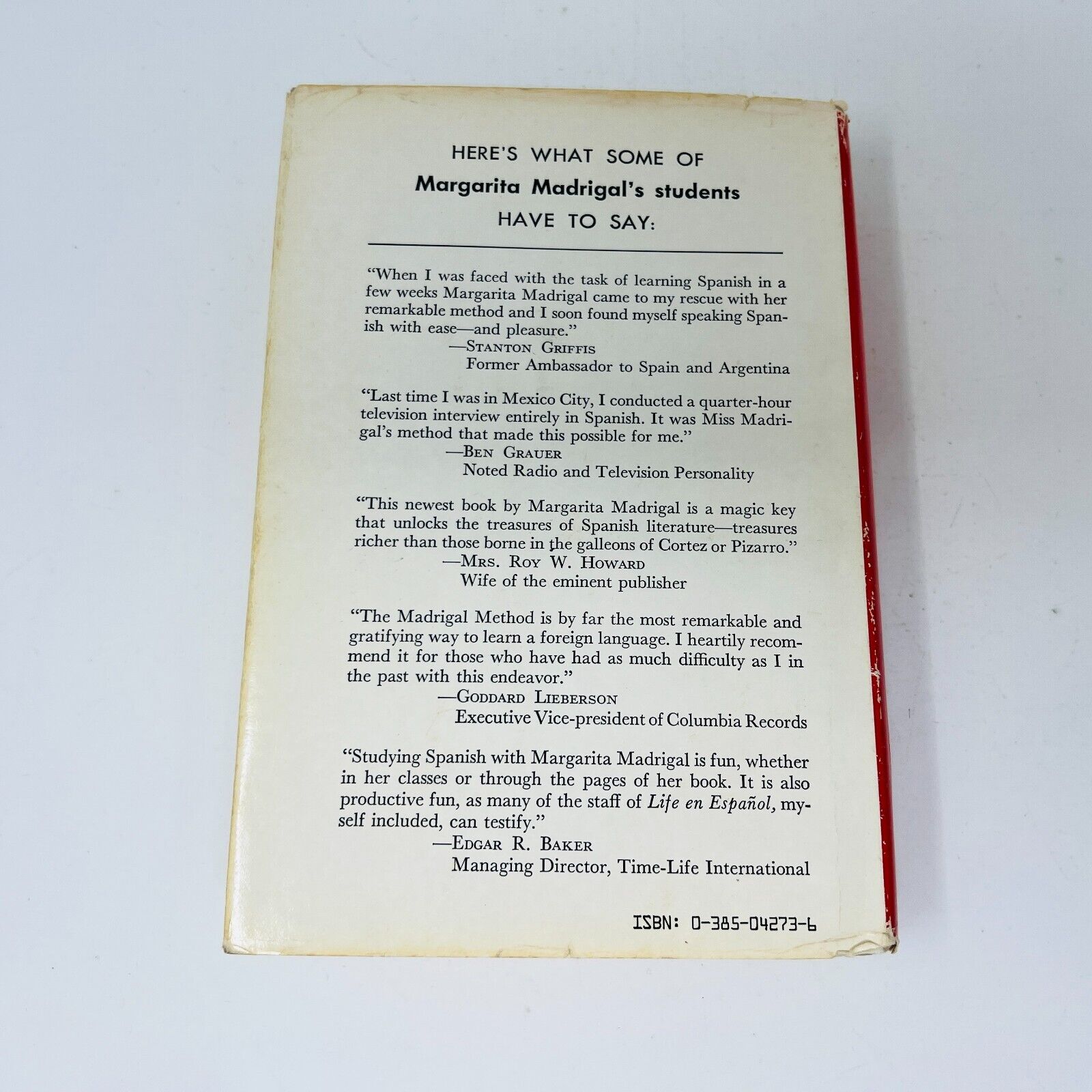 1953 Margarita Madrigal's Magic Key to Spanish Illustrations by Andy Wahrol HC