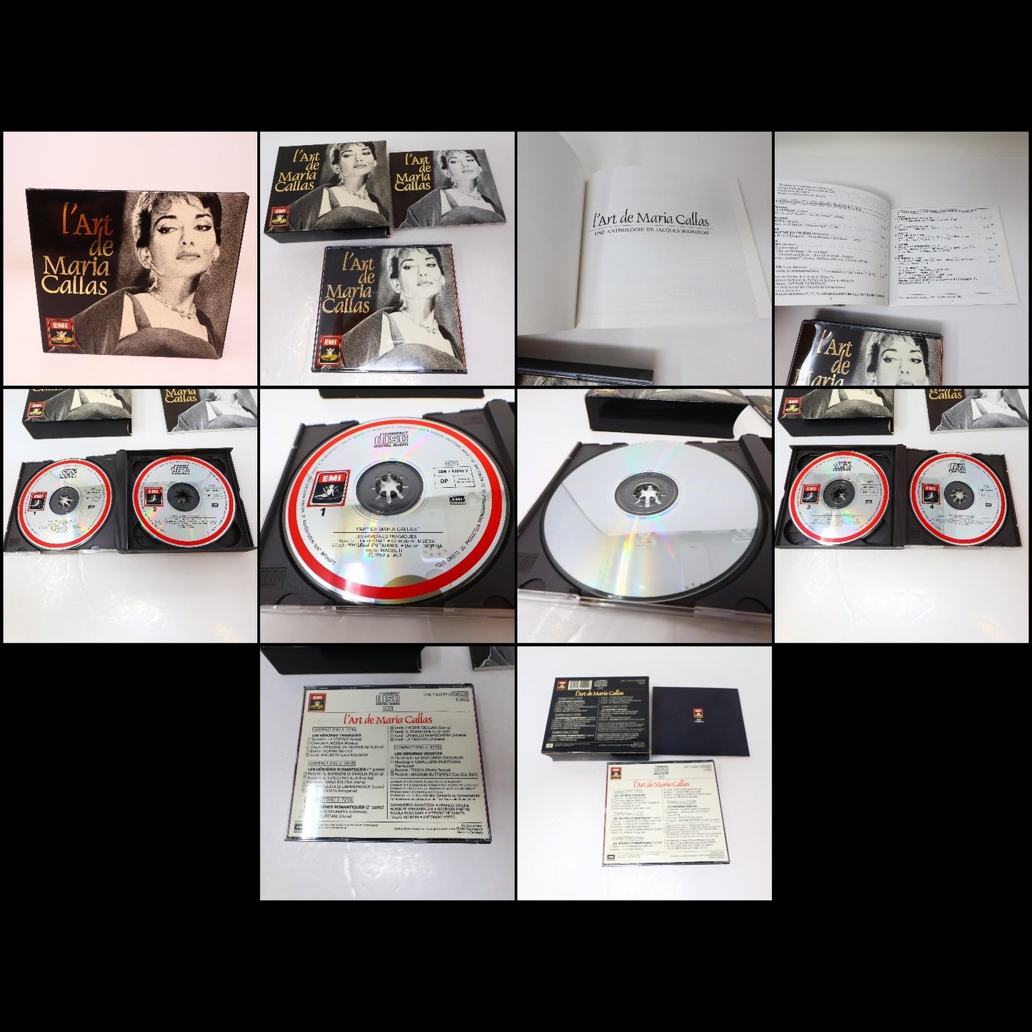 Maria Callas 5 CD Lot Bellini Norma/Opera Arias/La Divina/Duos/L'Art de Maria