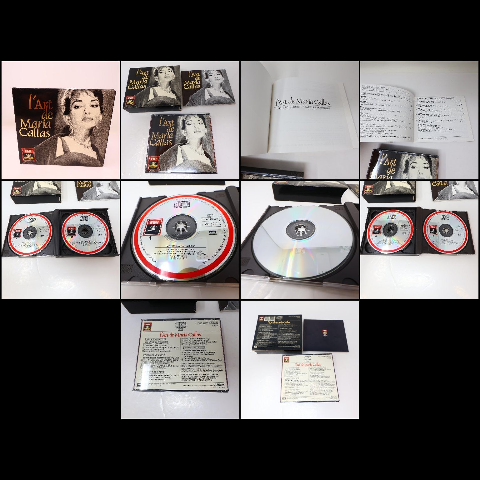 Maria Callas 5 CD Lot Bellini Norma/Opera Arias/La Divina/Duos/L'Art de Maria