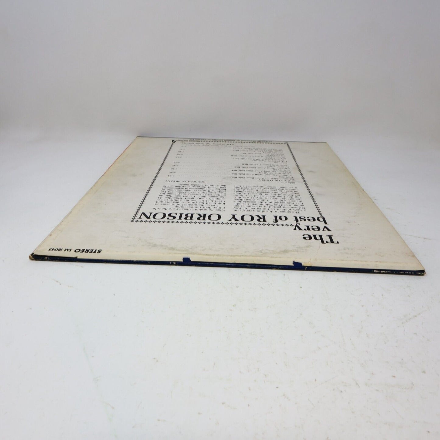 The Very Best Of Roy Orbison LP Record Vinyl Monument SM 18045 Canada 1960s