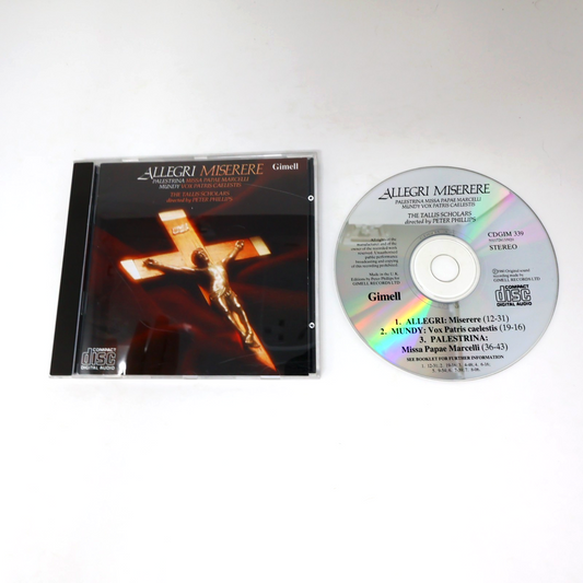 Allegri Miserere CD William Mundy/Palestrina/The Tallis Scholars/Peter Phillips