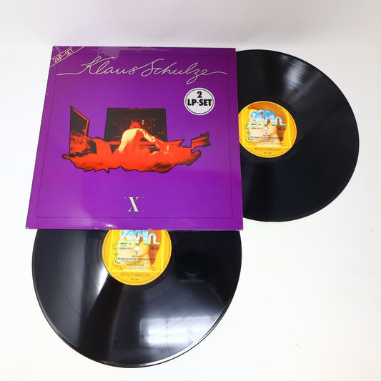 Klaus Schulze "X" 2x LP Record Vinyl 1978 Germany Brain 0080.023 Berlin-School