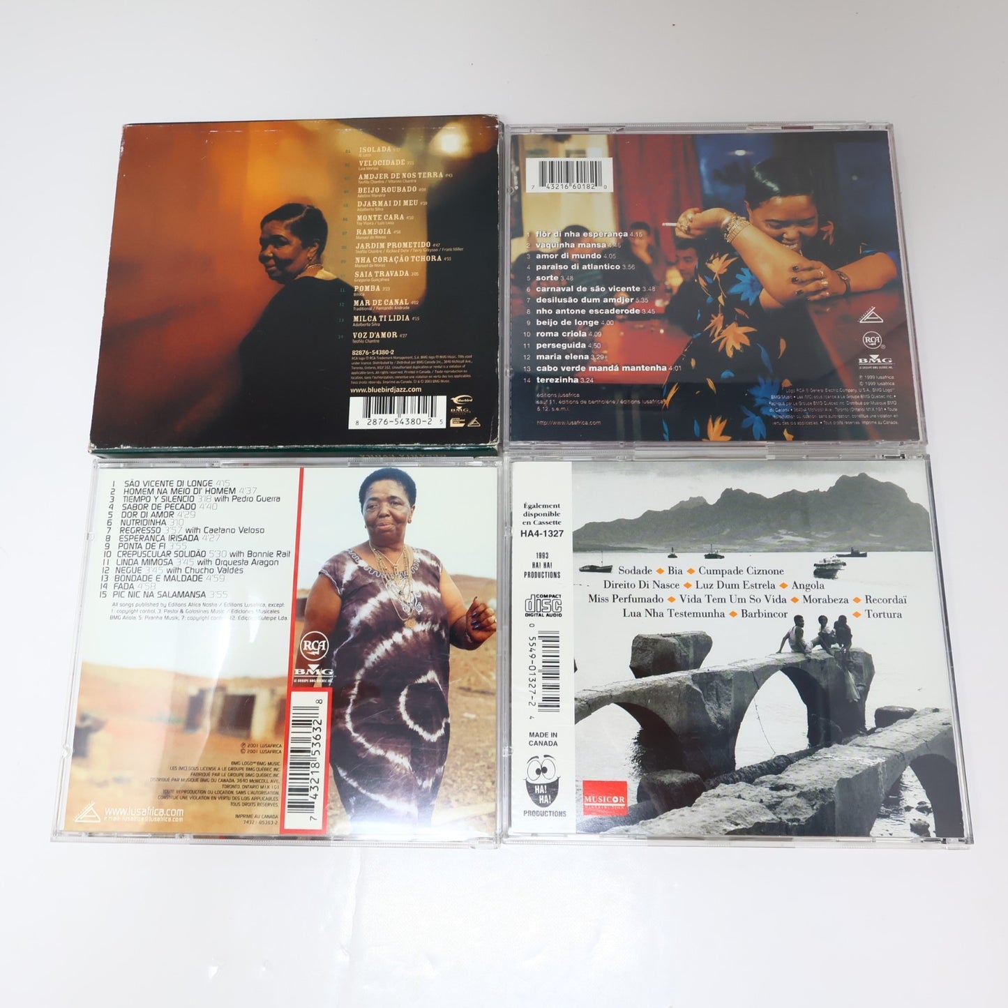 Cesaria Evora 4 CD Lot Café Atlantico/Miss Perfumado/Voz D'Amor/Sao Vicente di