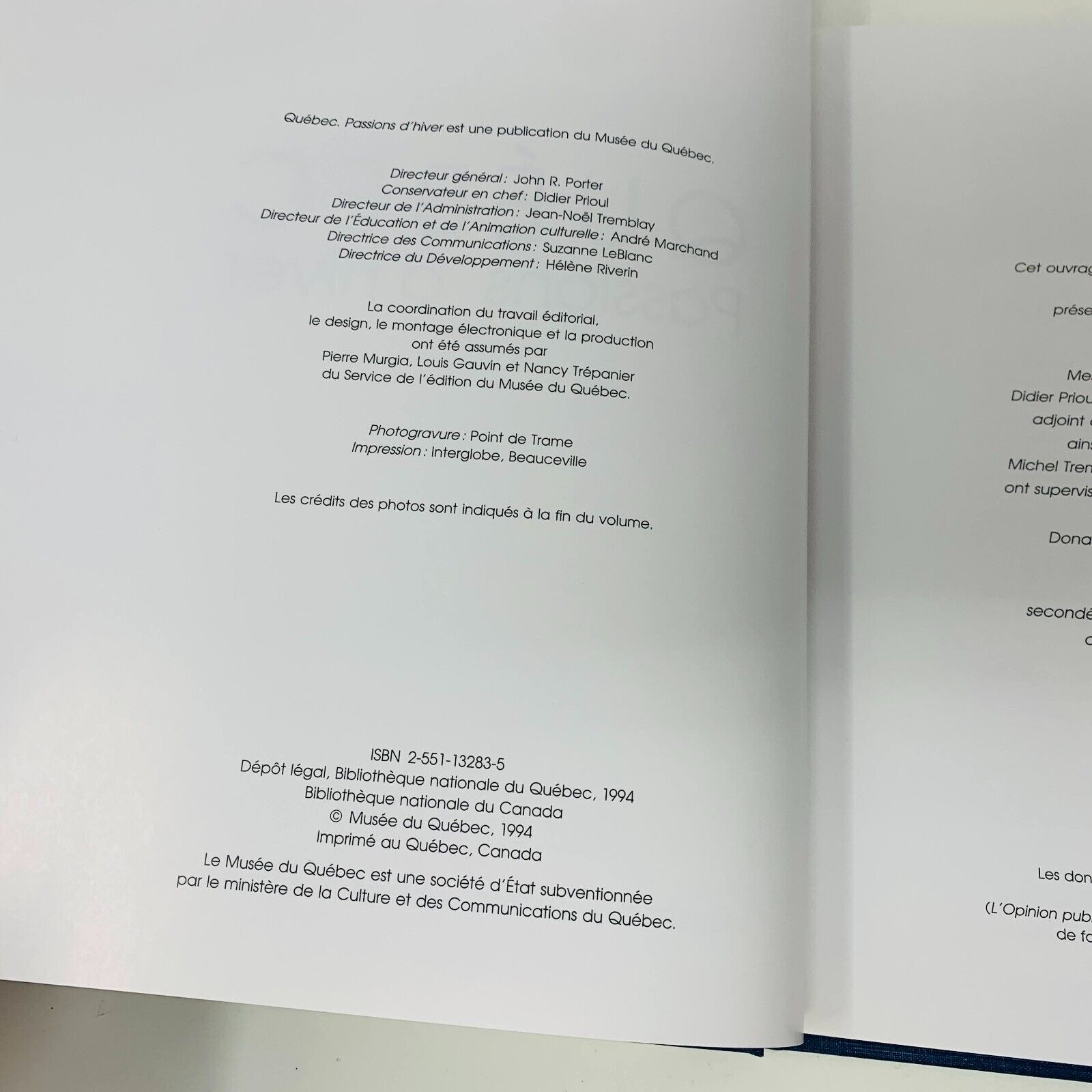 Coffret de Livres Musée du Québec Exposition "Plein la Vue" & "Passions d'Hiver"