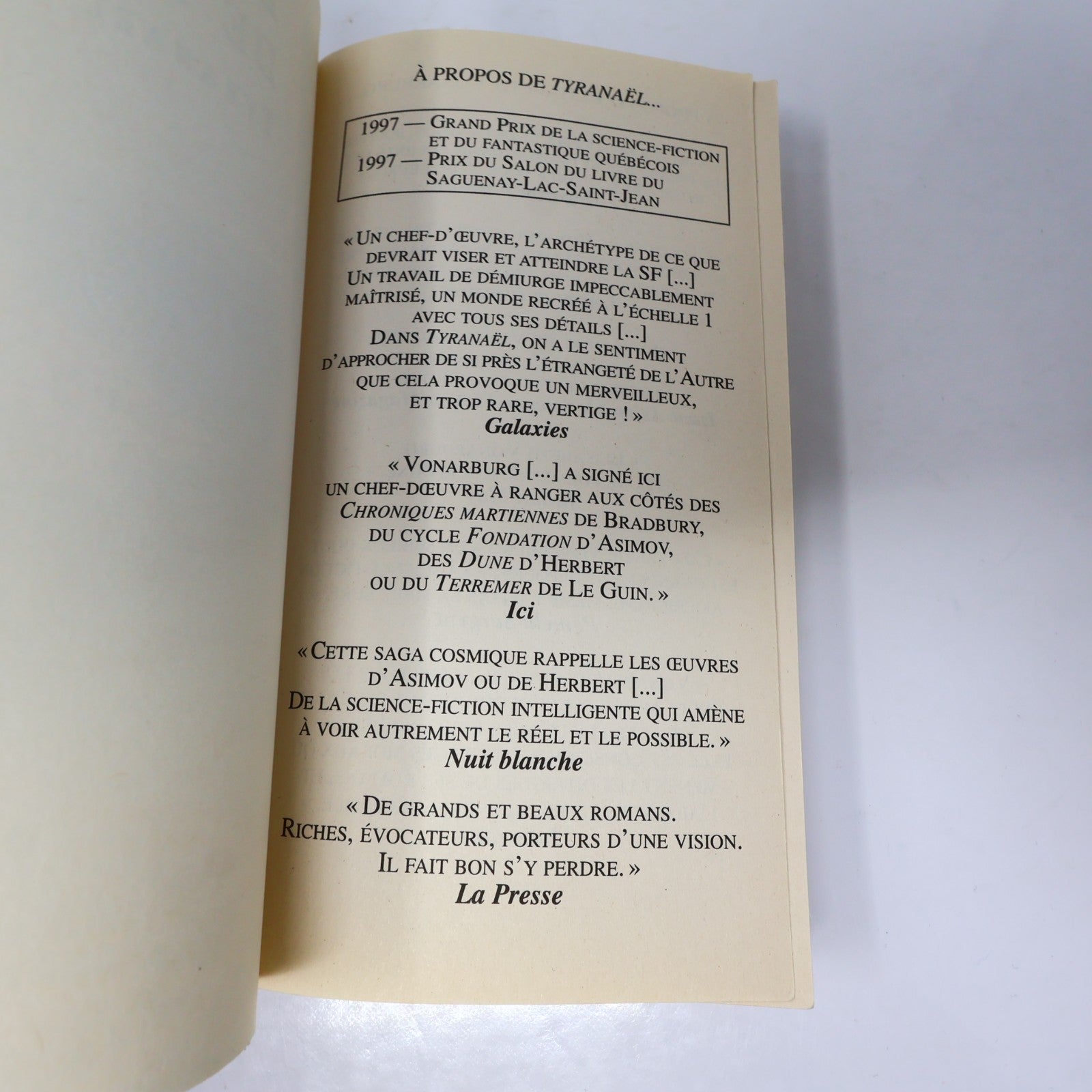 Tyranaël #1-5 Série Complète Lot 5 Livres Elisabeth Vonarburg Alire Fantastique