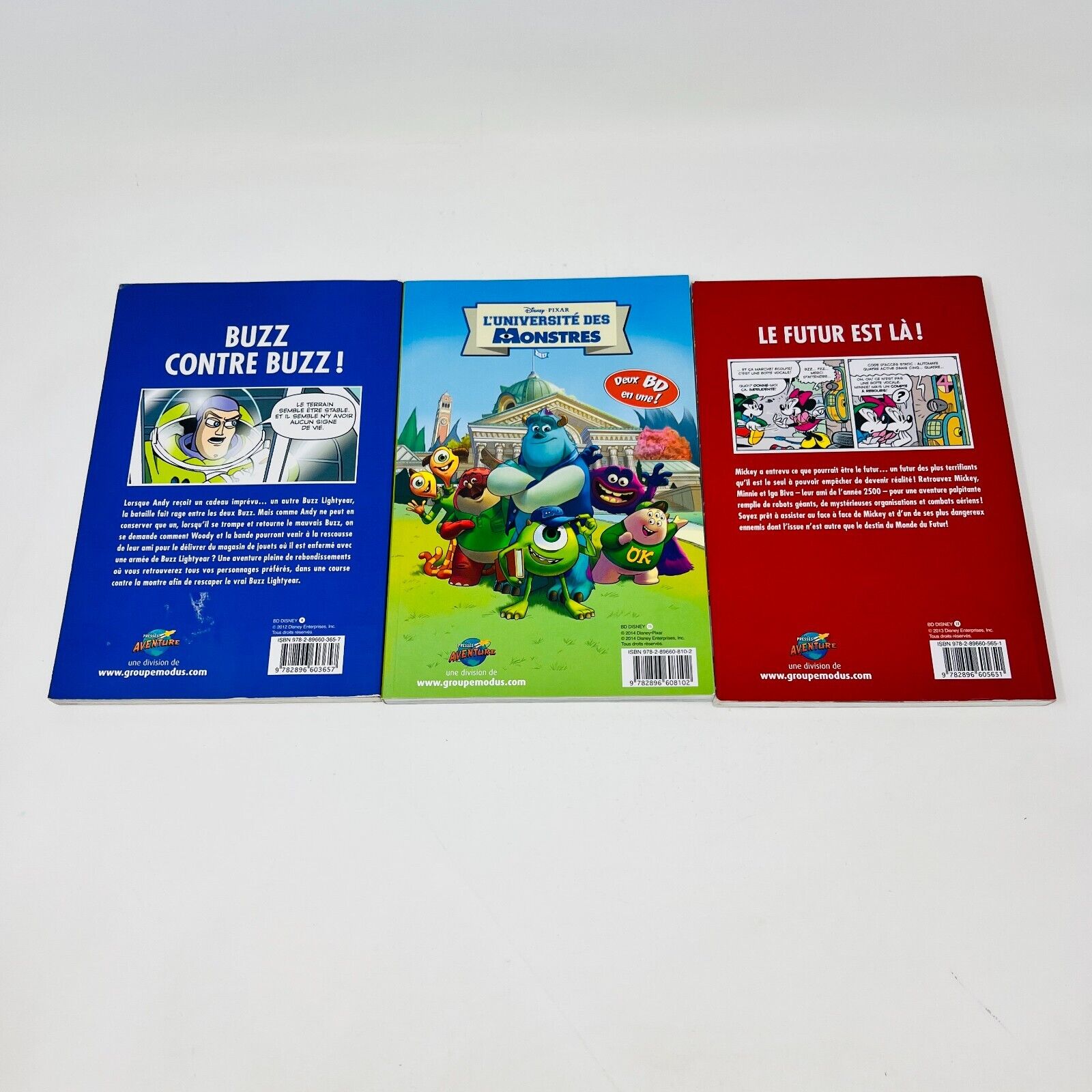 3x BD Disney Histoire de Jouets/Mickey/Les Avions & Université Monstres Français