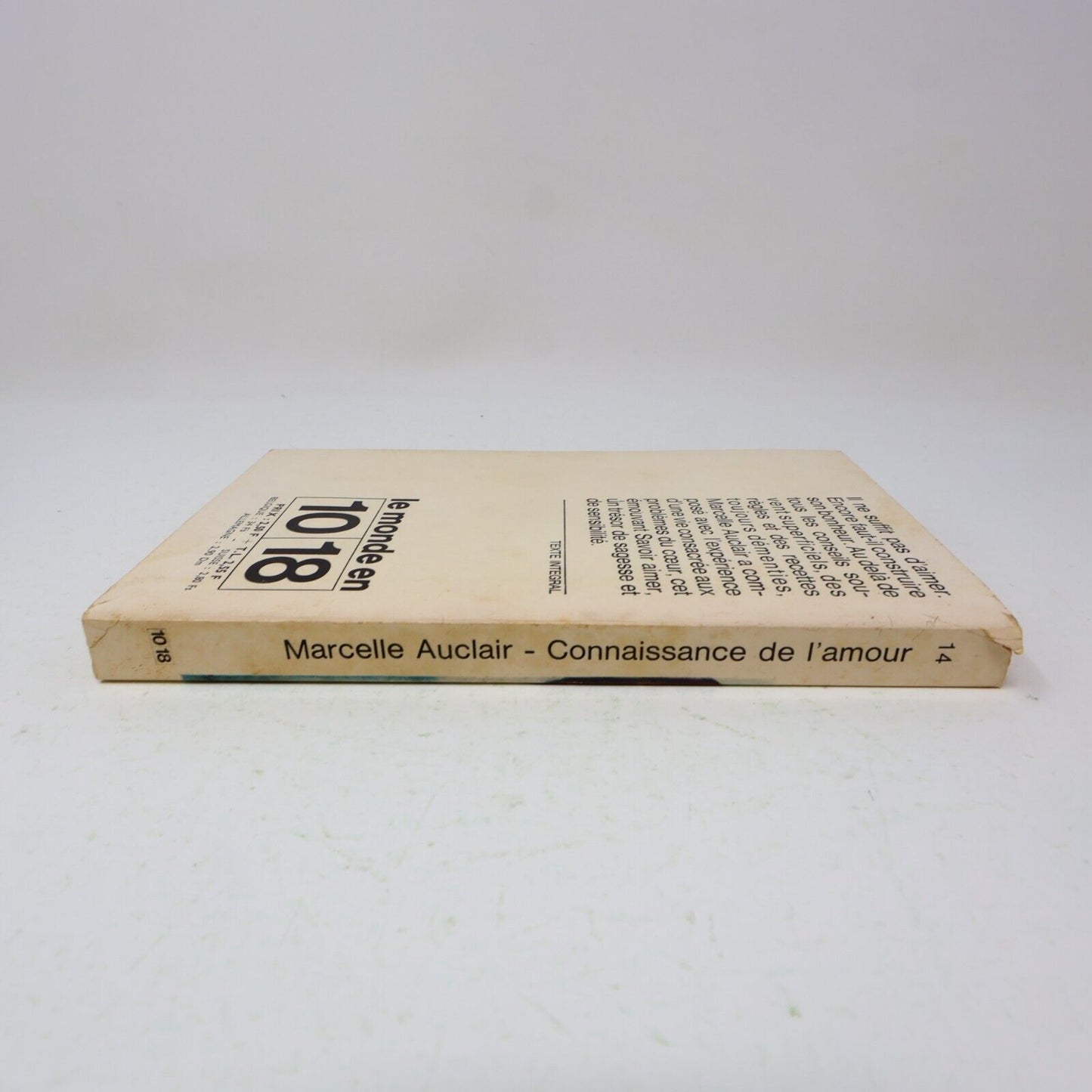 1965 Connaissance de l'Amour Marcelle Auclair Relations Interpersonnelles Couple