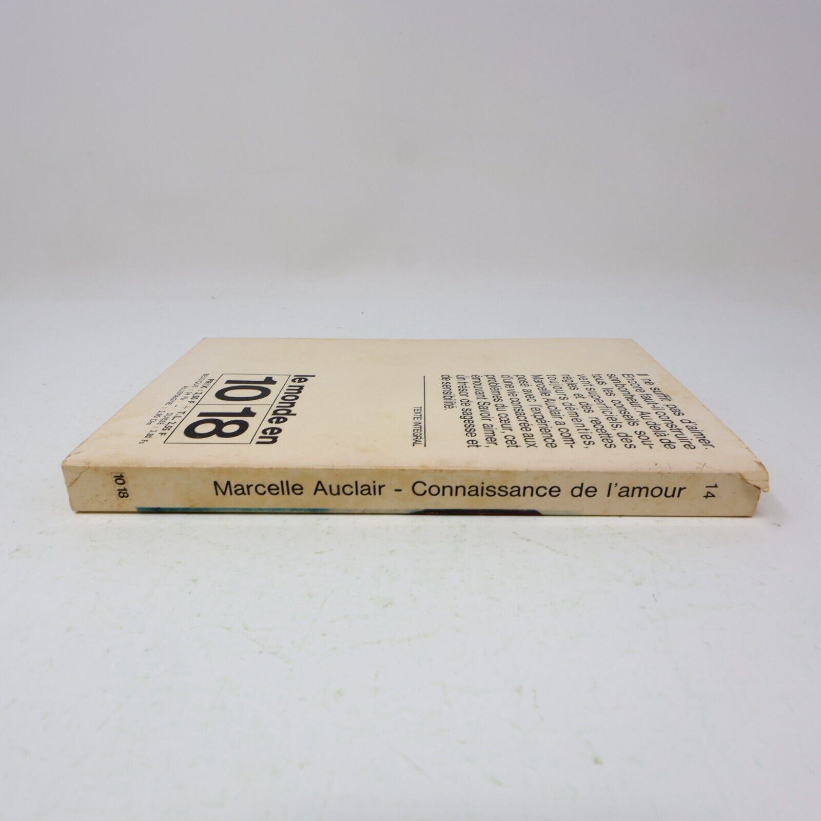 1965 Connaissance de l'Amour Marcelle Auclair Relations Interpersonnelles Couple