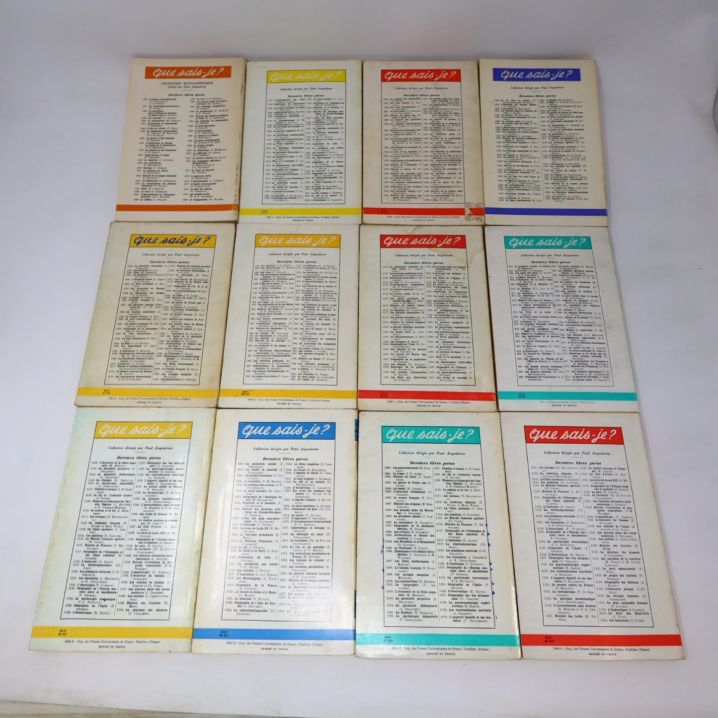 Que Sais-Je? Lot 26 Livres Éducation Géographie Société et Culture PUF Français