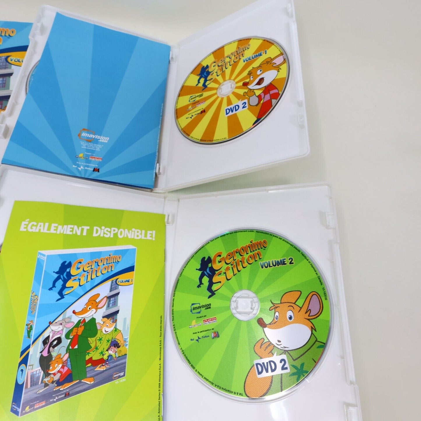 Coffret Geronimo Stilton Saisons 1 & 2 DVD Édition Limitée Testé NTSC Français