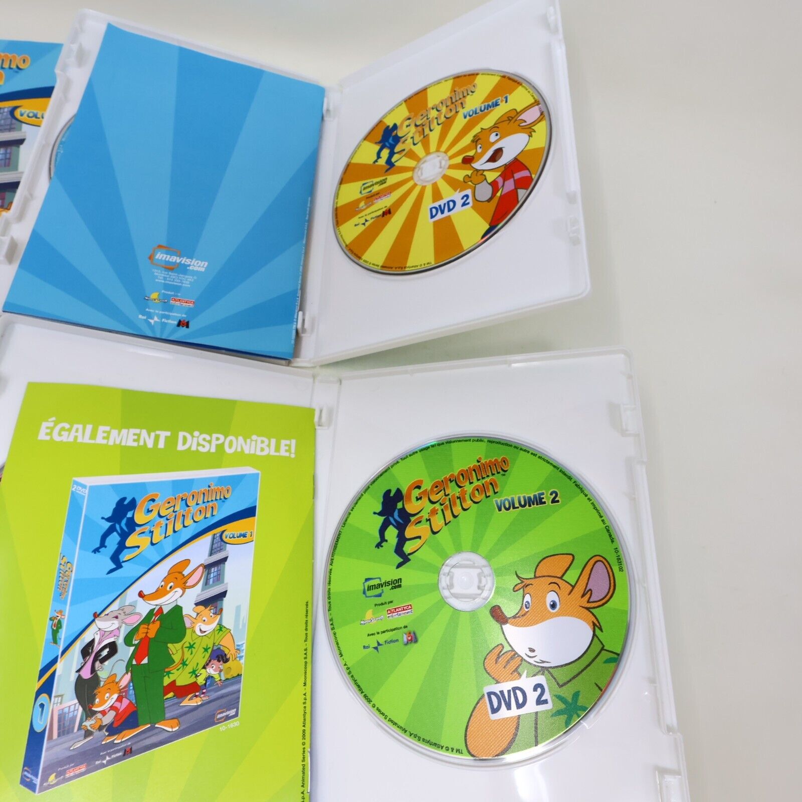 Coffret Geronimo Stilton Saisons 1 & 2 DVD Édition Limitée Testé NTSC Français