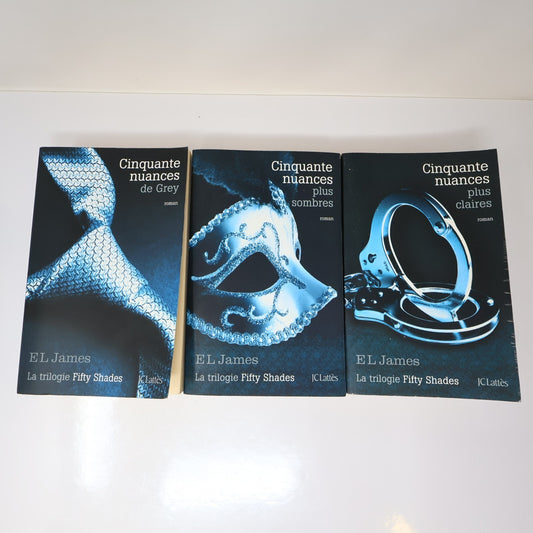 Cinquante Nuances de Grey/Plus Sombres/Plus Claires Lot 3 Livres E. L. James PB