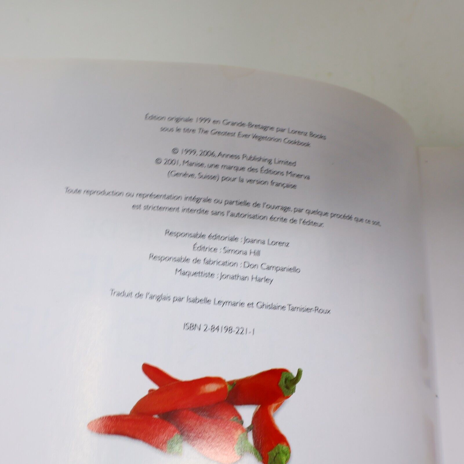 L'Encyclopédie de la Cuisine Végétarienne Nicola Graimes Conseils Pratiques 2004