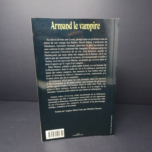 2001 Armand le Vampire de Anne Rice Vampires Plon Français Livre Paperback PB