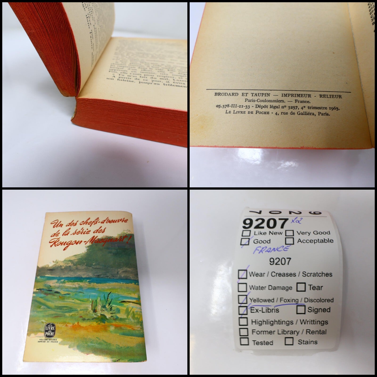 Émile Zola Lot 2 Livres Poche La Joie de Vivre/Bête Humaine Roman France French
