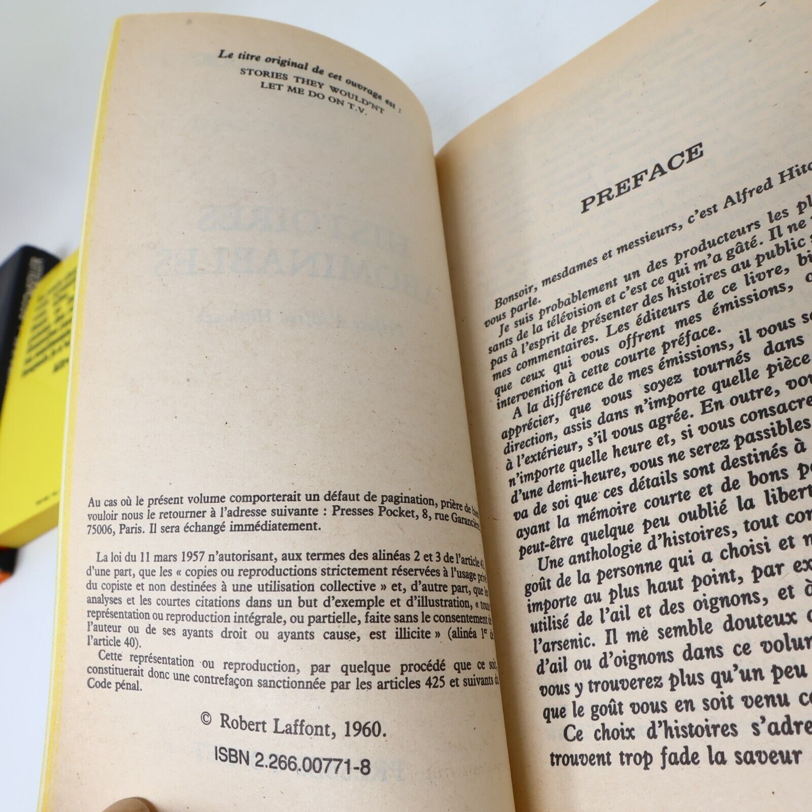 Alfred Hitchcock Horreur Thriller Lot 5 Livres Histoires Abominables Français