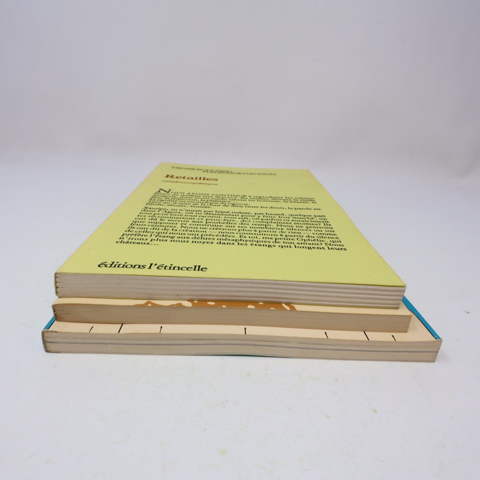 Denise Boucher Lot 3 Livres Cyprine/Retailles/Les Fées ont Soif Théâtre Poésie