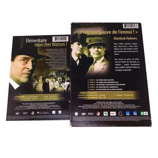 Sherlock Holmes Saison 1/Les Films Lot 2 DVD Français Jeremy Brett 4:3 Testés
