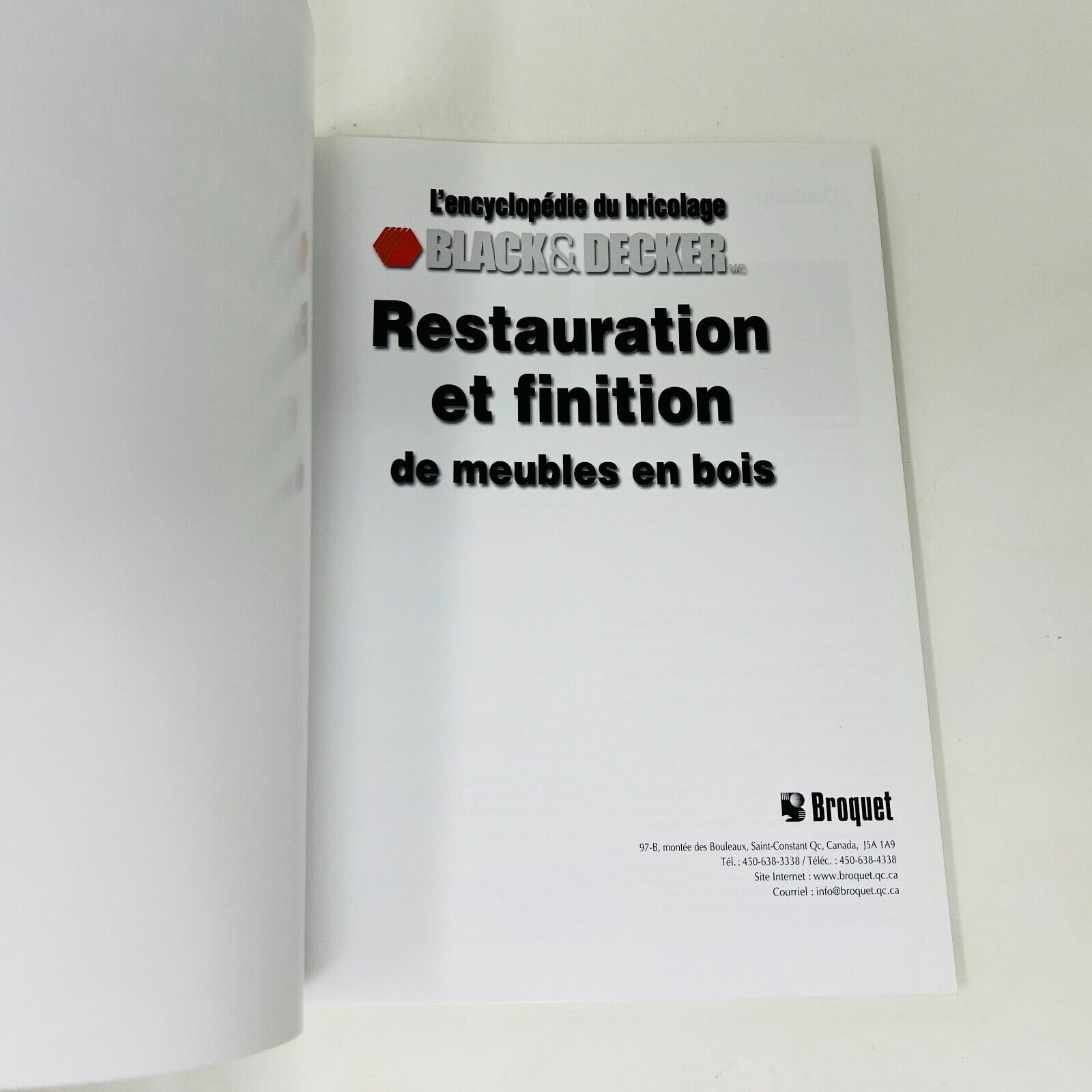 Restauration et Finition de Meubles en Bois Livre Bricolage Black & Decker 2008
