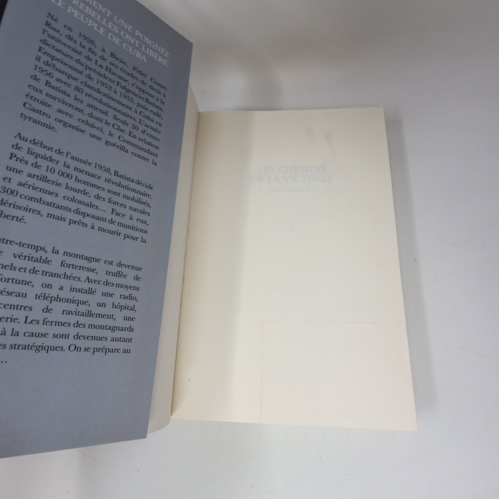 2012 Les Chemins de la Victoire Fidel Castro Biographie Politique Michel Lafon
