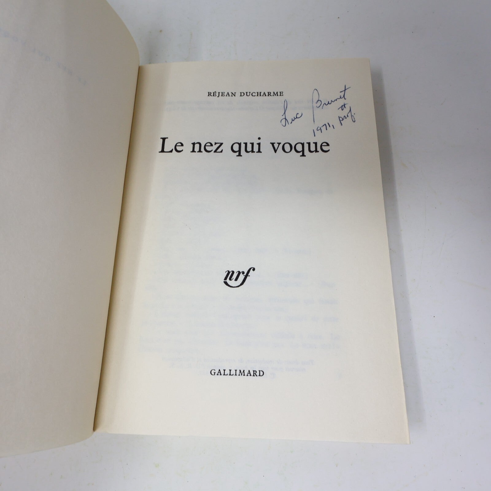 Réjean Ducharme Lot 5 Livres L'Hiver de Force/Dévadé/Nez qui Voque/Va Savoir PB