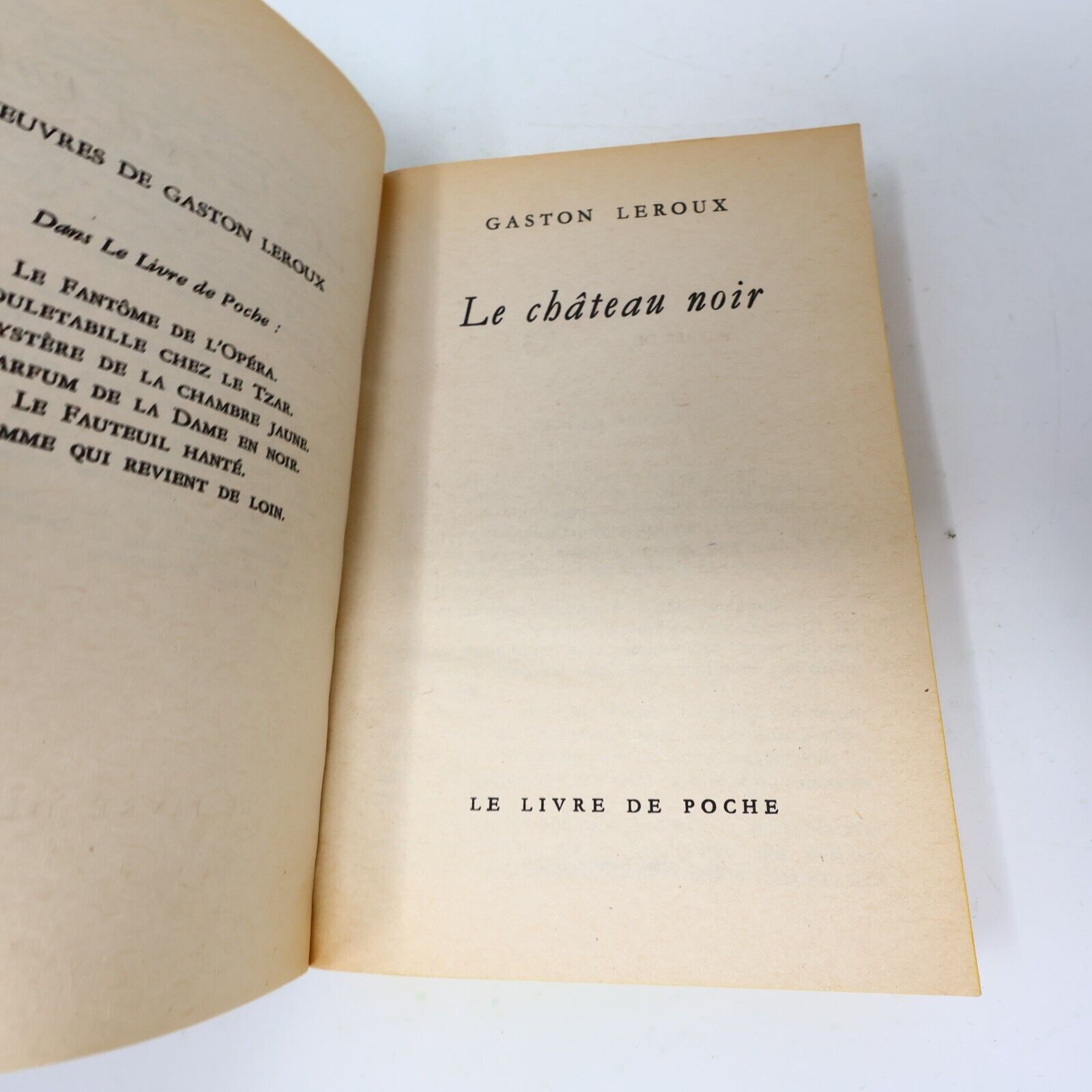 Rouletabille Gaston Leroux Château Noir Étranges Noces Lot 2 Livres Français 70s