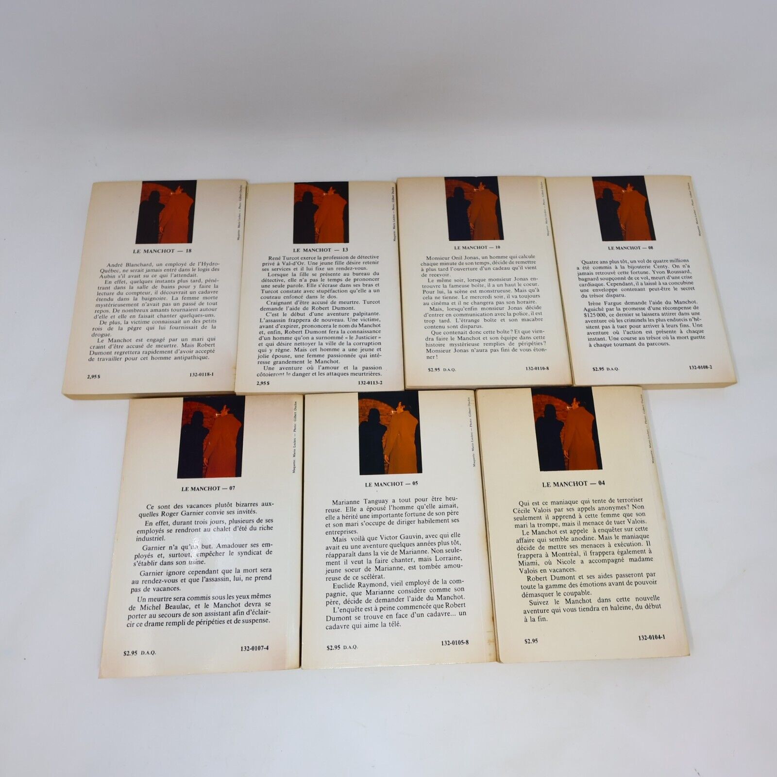 Lot 15 Livres Le Manchot Pierre Saurel Policier Québec Amérique Français French