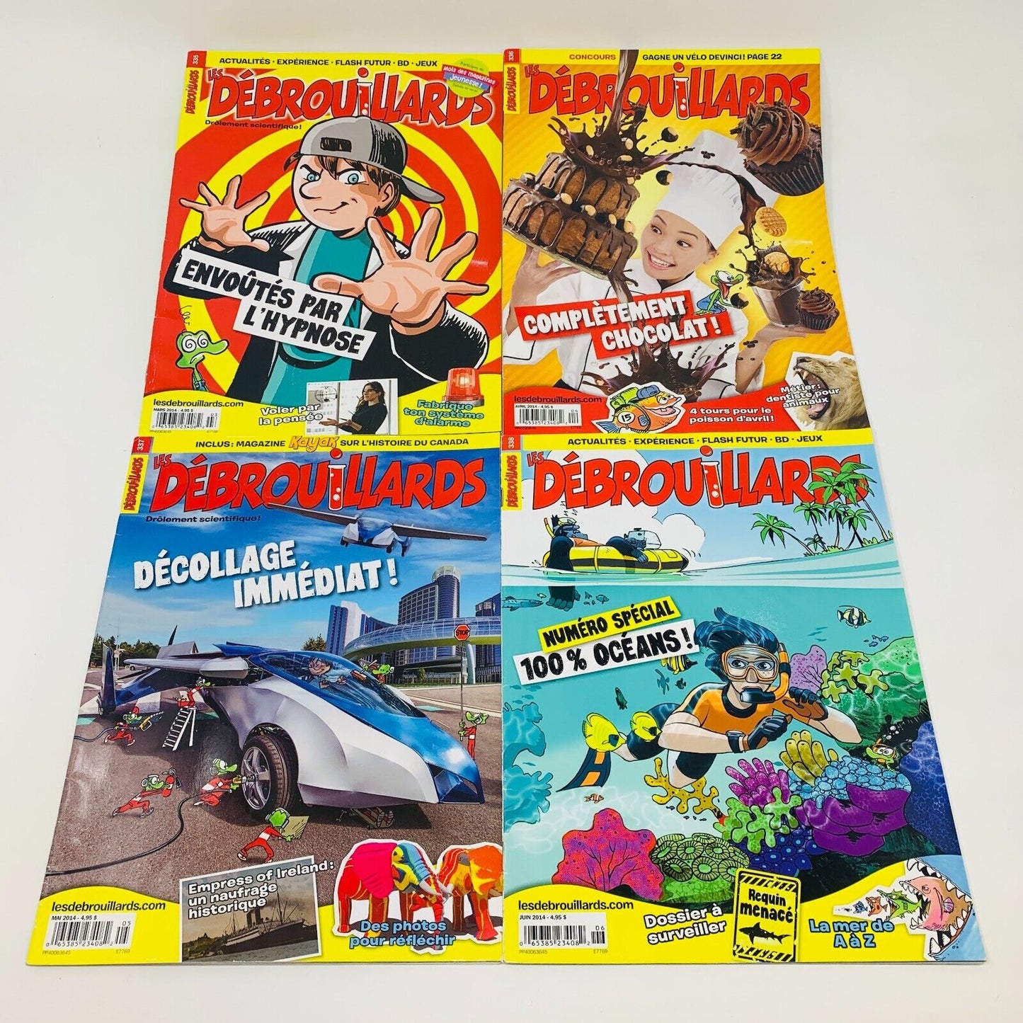 26x Les Débrouillards Magazines Enfants Français 2012-15 Années Incomplètes Lot