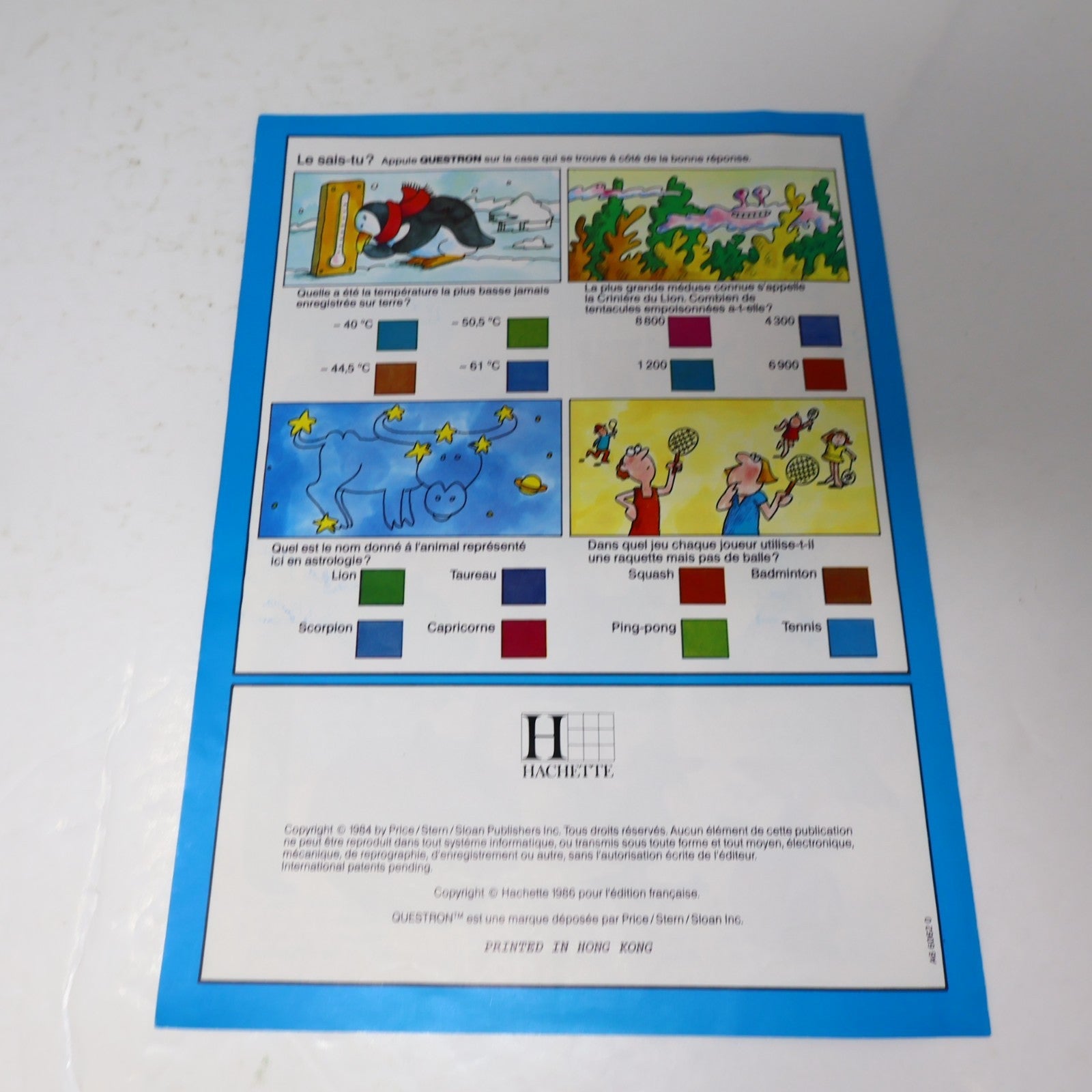 Encyclopédie Électronique Questron Hachette 6-9 ans 1986 Français/French Testé