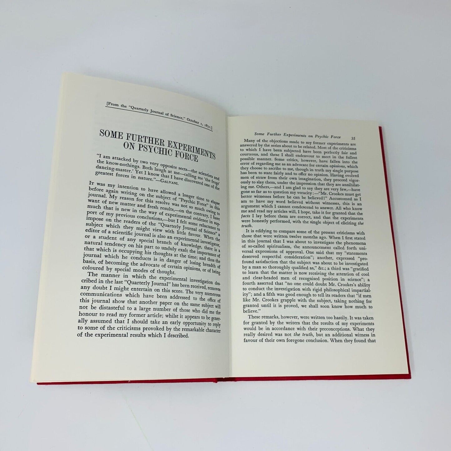 1972 William Crookes and the Spirit World Psychical Research Hardcover Medhurst