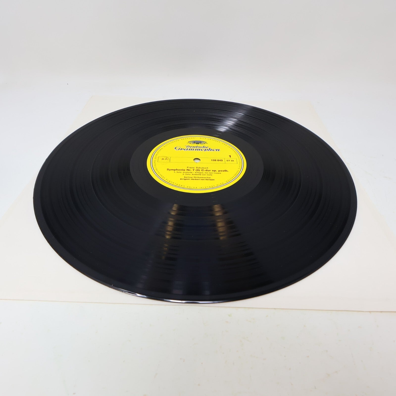 Herbert von Karajan Schubert Symphonie Nr. 7 (9)  Berliner LP Record 139 043