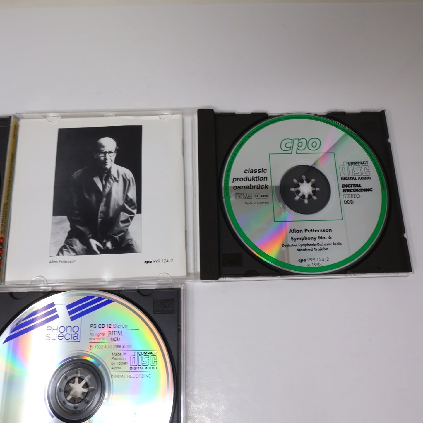 Allan Pettersson 3 CDs Lot Trojahn/Comissiona/Blomstedt Symphony #6 14