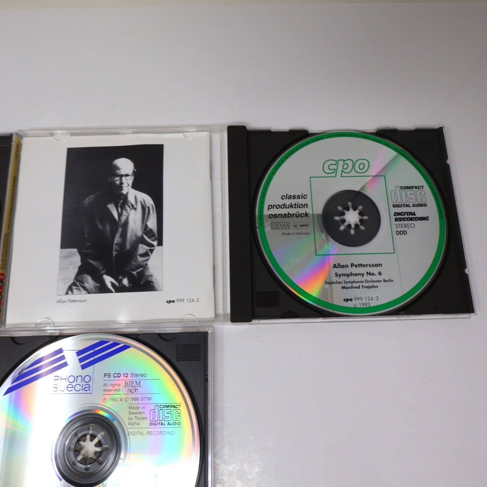 Allan Pettersson 3 CDs Lot Trojahn/Comissiona/Blomstedt Symphony #6 14