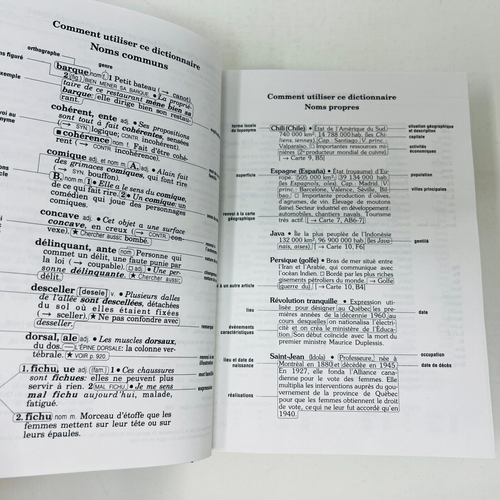 1999 Dictionnaire CEC Jeunesse Abenaim/Boulanger/Robichaud 4e Édition Français