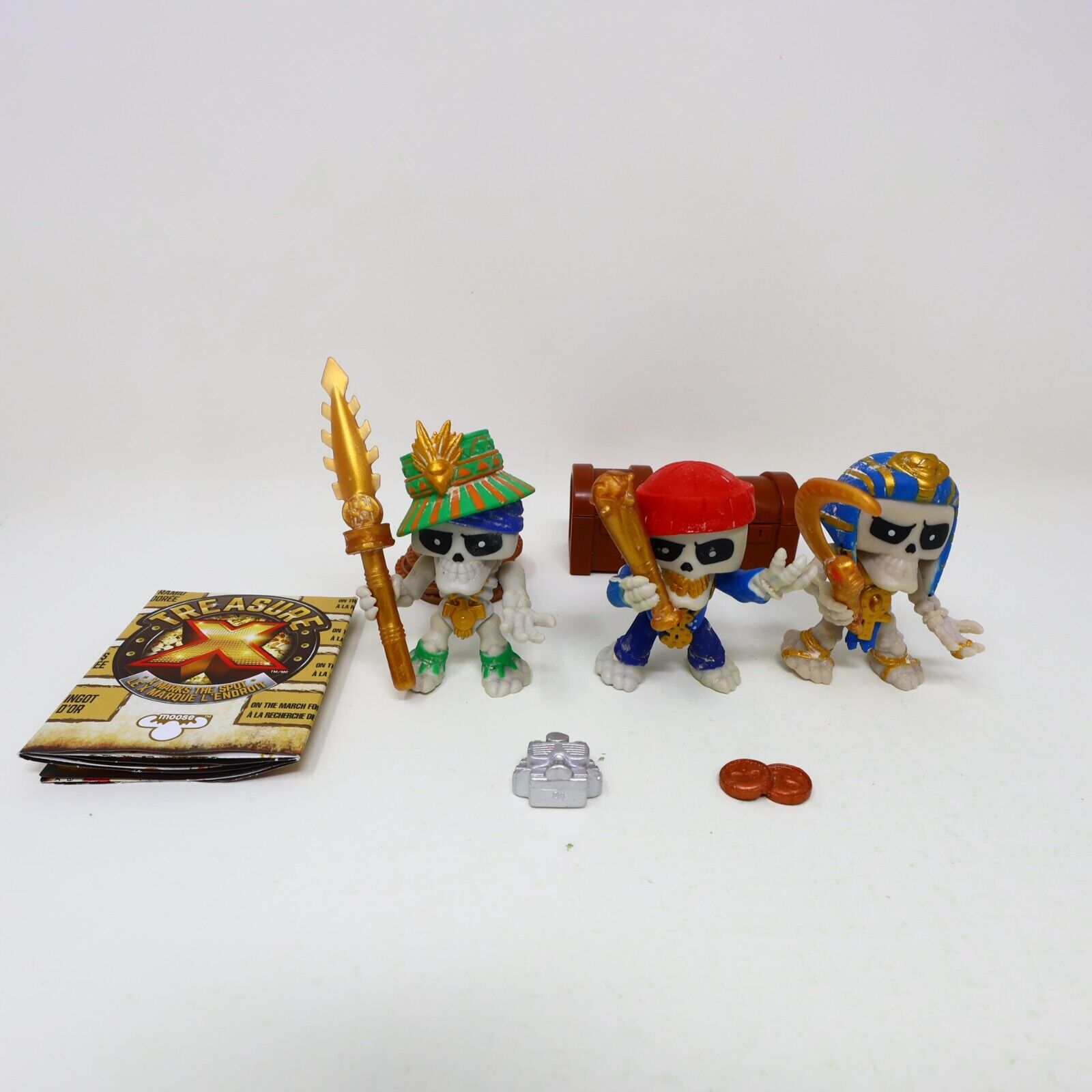 Lot of 3 Treasure X Figures Goldenspear Rogue Goldsnatcher Pharoah Loot Moose