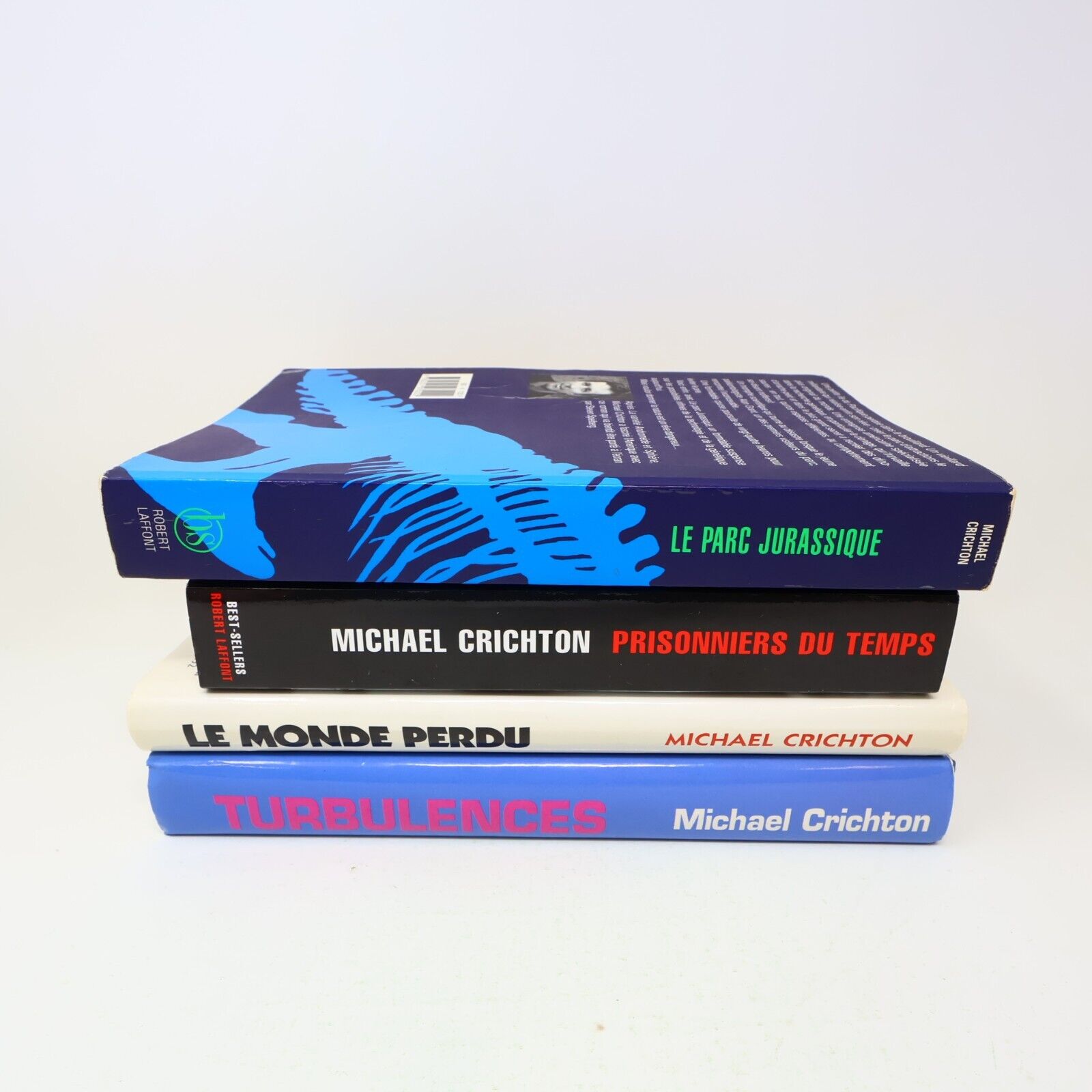 Michael Crichton Le Parc Jurassique Monde Perdu Turbulence Lot 4 Livres Français