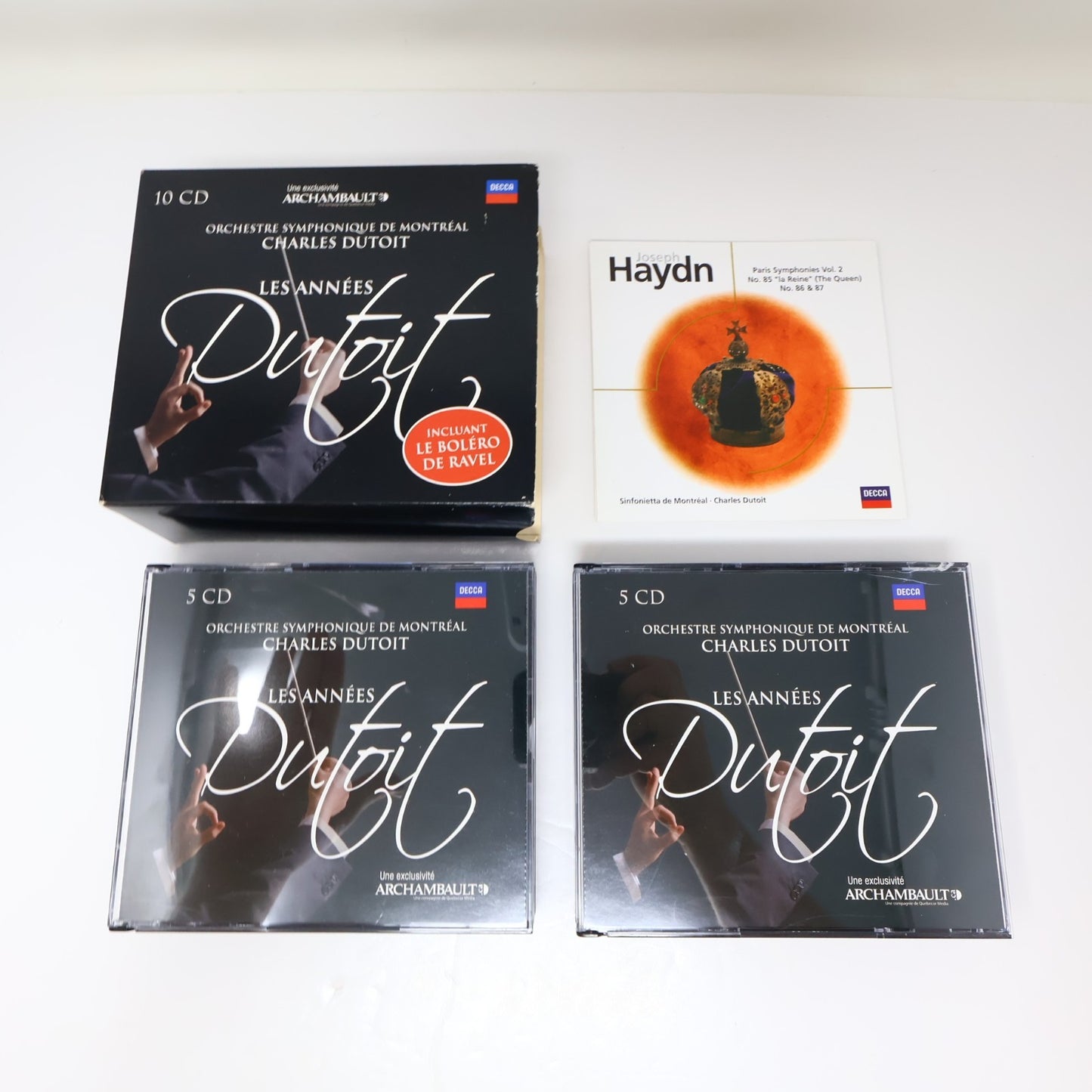 Charles Dutoit Lot 2 CD Dutoit-Montréal Chez Decca 20 Ans Déjà/Les Années Dutoit