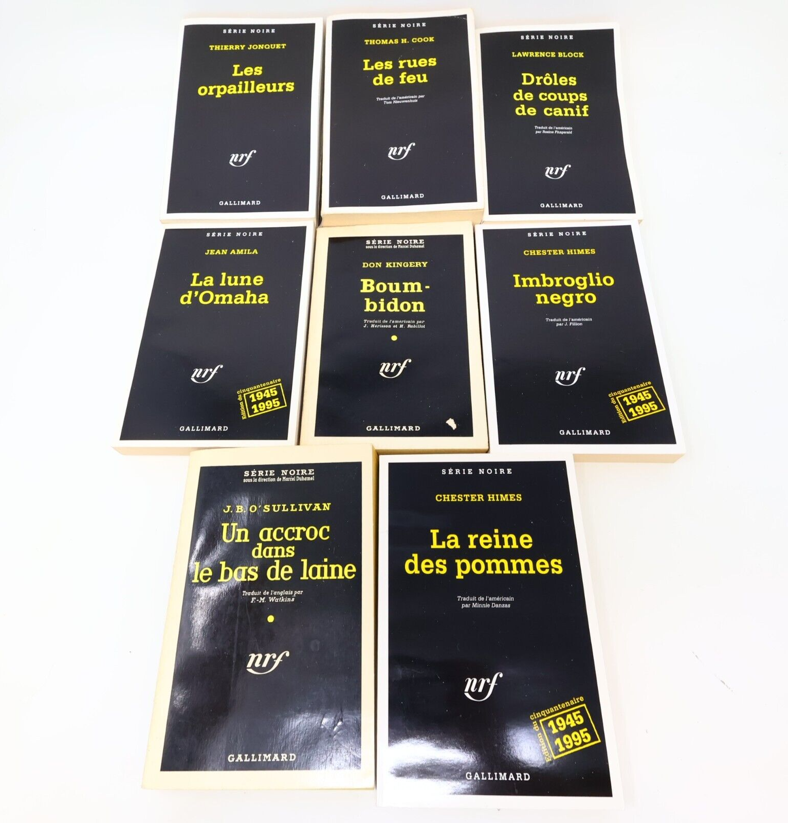 Collection Série Noire nrf Lot 32 Livres Français French Gallimard Paperback PB