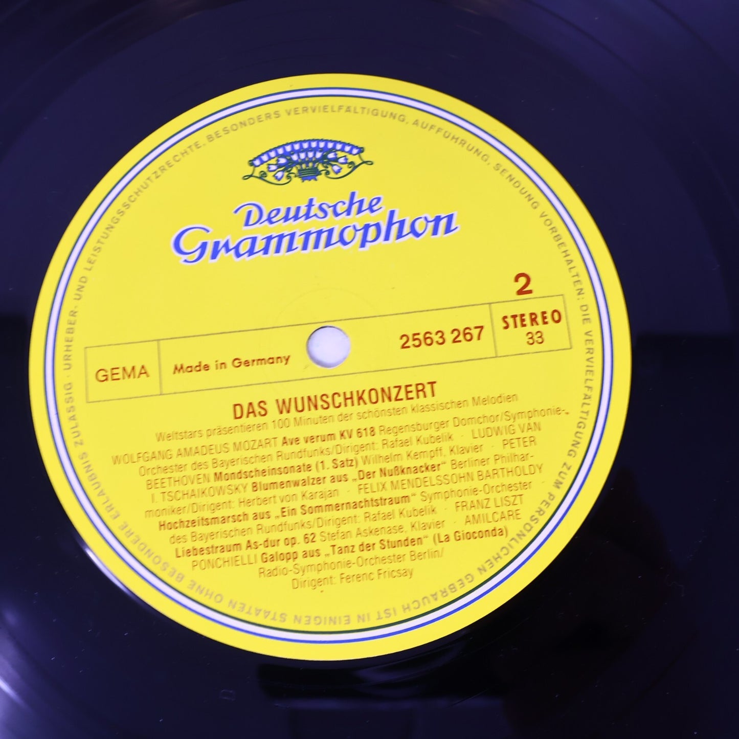 The Super Concert Karajan Berliner Böhm Kubelik Fricsay 2x LP Record 2721 073